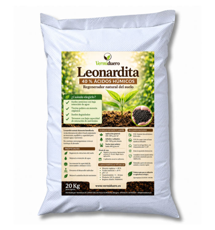 Leonardita Vermiduero 20 Kg