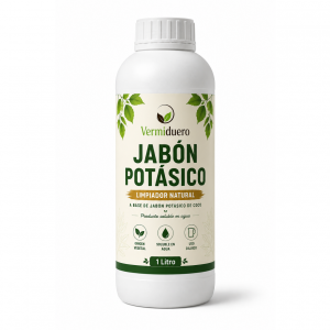 Jabón potásico líquido para limpieza en huerto y jardín