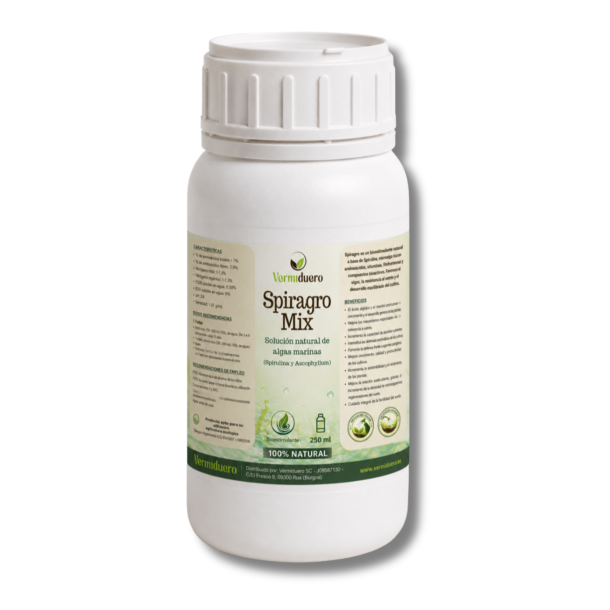 Spiragro Mix bioestimulante natural de algas para huerto y jardín